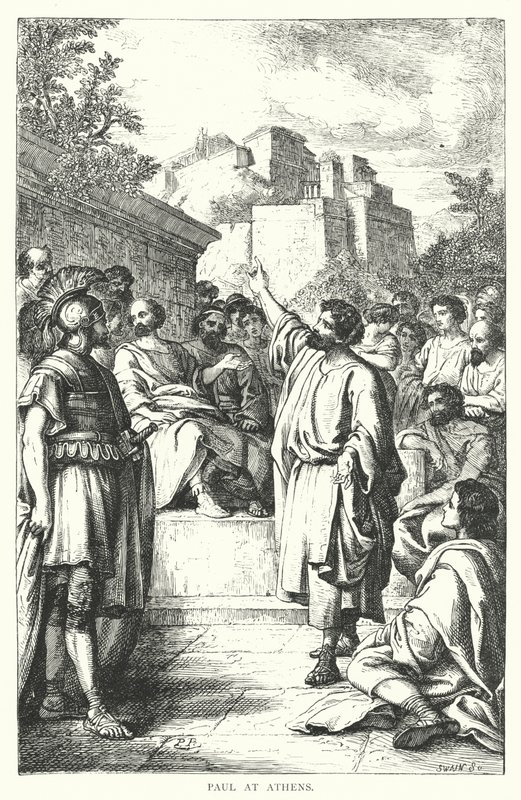 Paul à Athènes (gravure) - European School