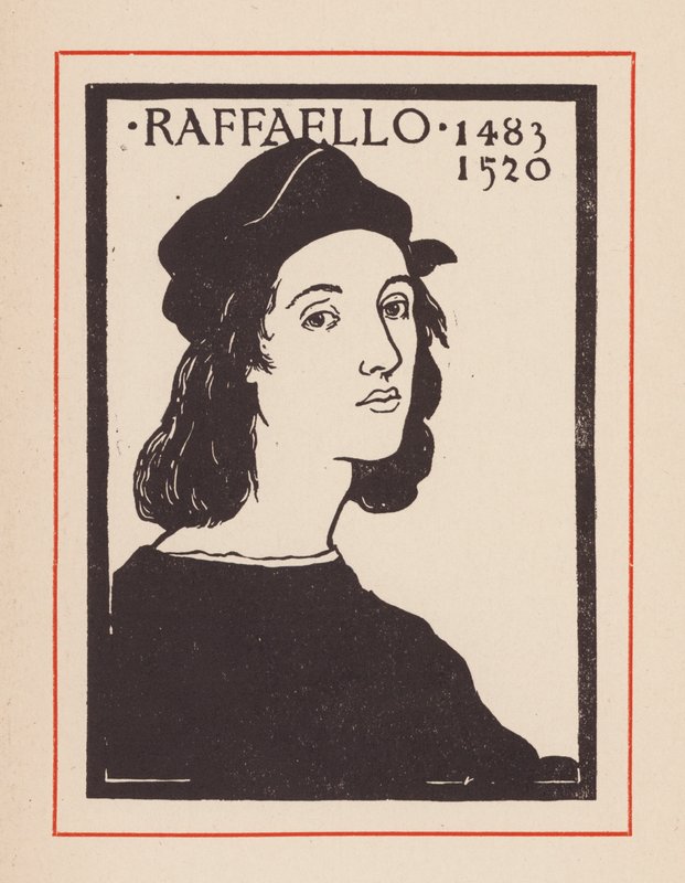 Raphaël, artiste et architecte italien de la Renaissance (lithographie) - European School