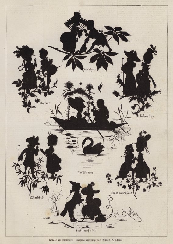 Rococo en miniature - European School