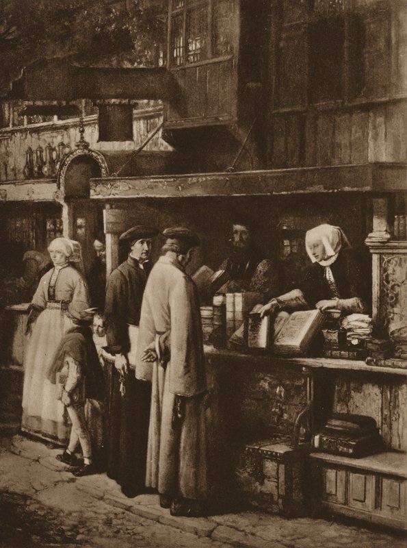 Scène dans une librairie - European School