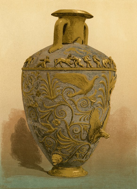 Vase en argent - European School
