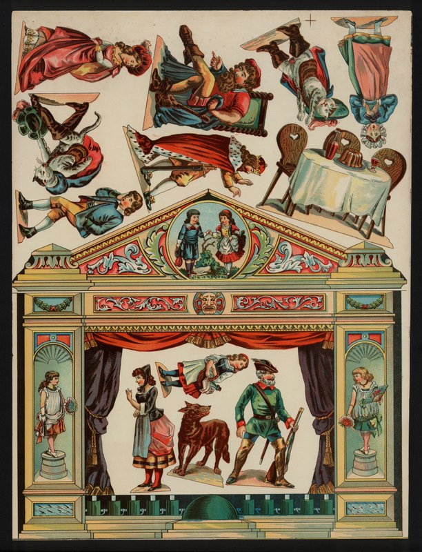 Théâtre (lithographie en couleur) - European School