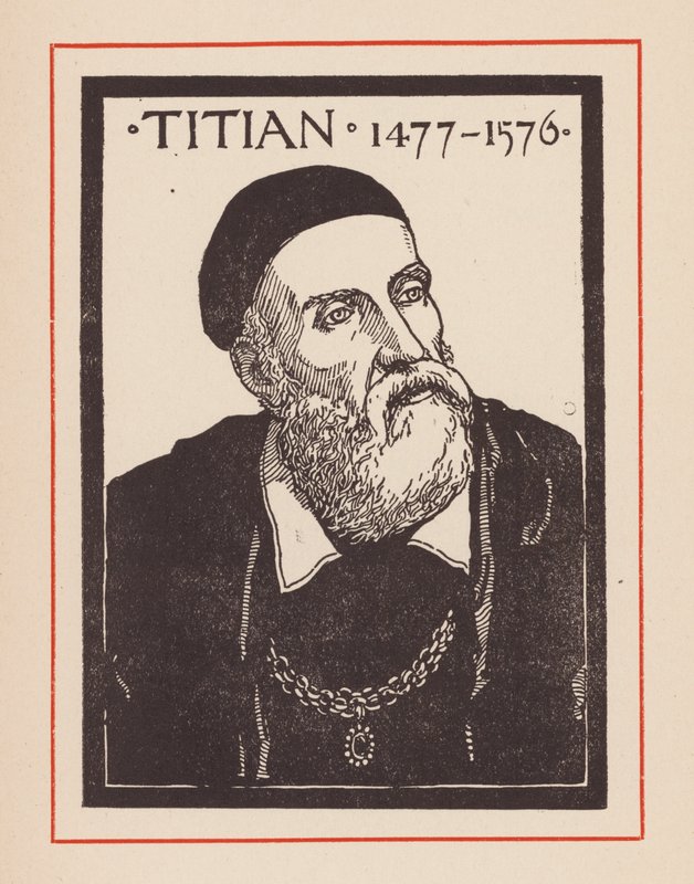 Titien, artiste italien de la Renaissance (lithographie) - European School