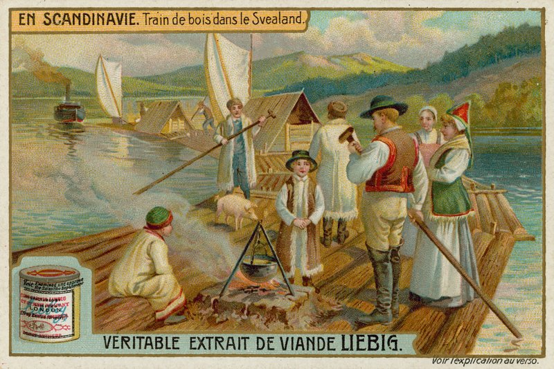 Bac en bois en Svealand en Suède - European School