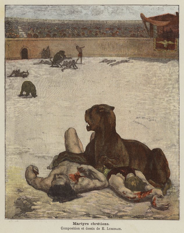 Martyrs chrétiens - Evariste Vital Luminais