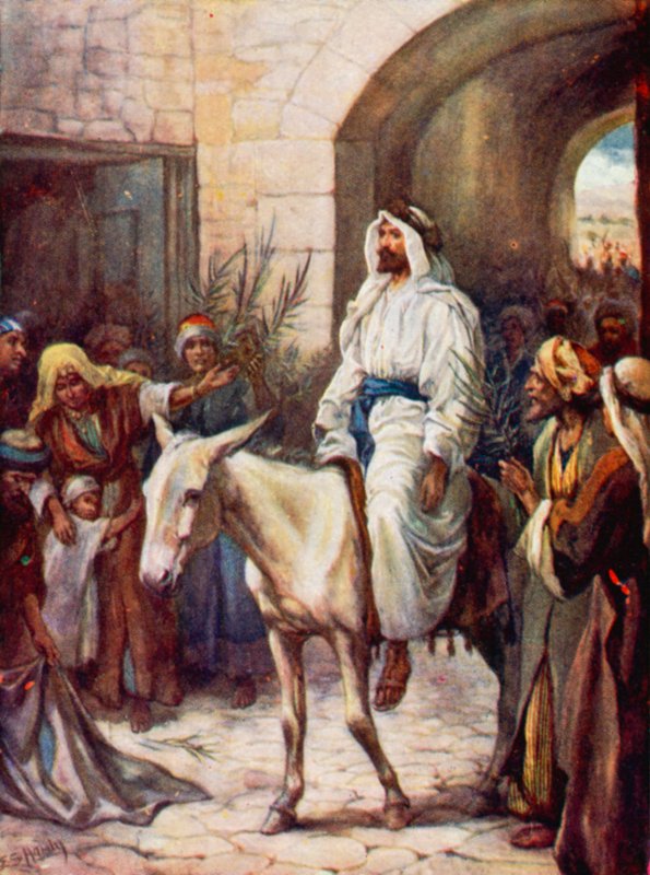 Entrée à Jérusalem (lithographie en couleur) - Evelyn Stuart Hardy