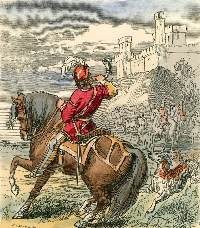 Le comte Douglas avançant avec ses hommes - F. Tayler