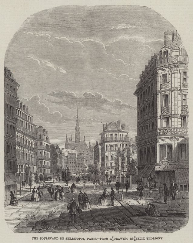 Le Boulevard de Sébastopol, Paris - Felix Thorigny