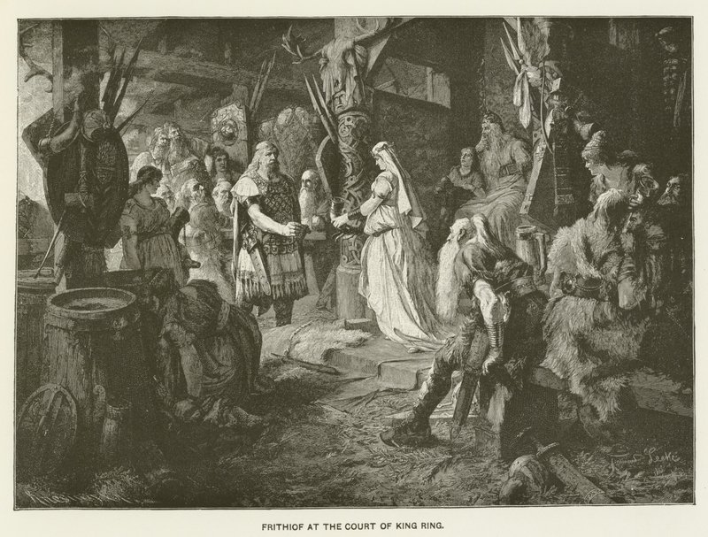 Frithiof à la cour du roi Ring - Ferdinand Leeke