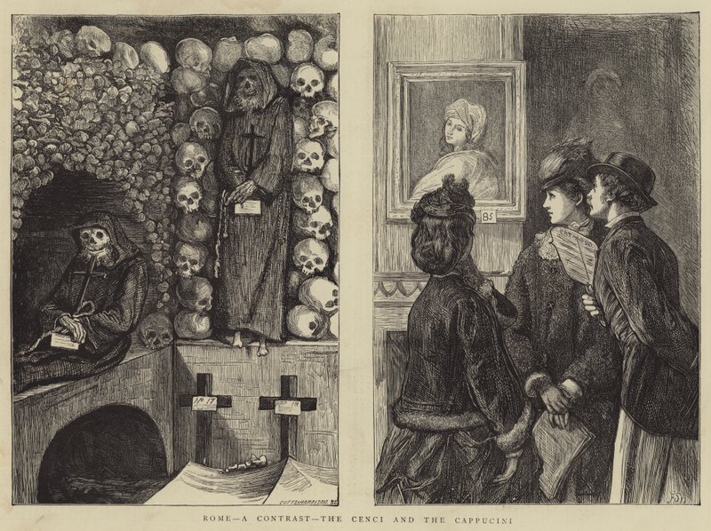 Rome, un contraste, les Cenci et les Cappucini - Francis S. Walker