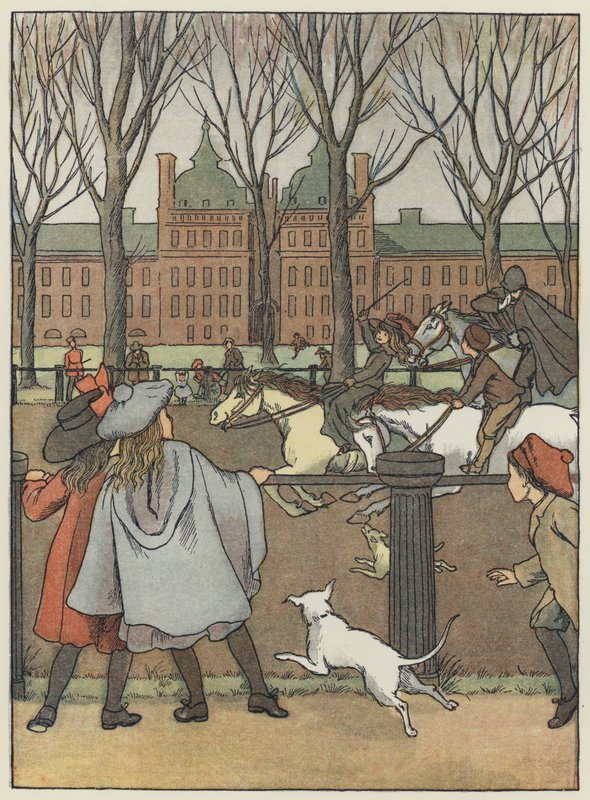 Londres : Rotten Row (lithographie couleur) - Francis Donkin Bedford