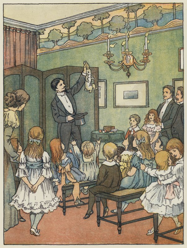 Londres : The Party (lithographie couleur) - Francis Donkin Bedford
