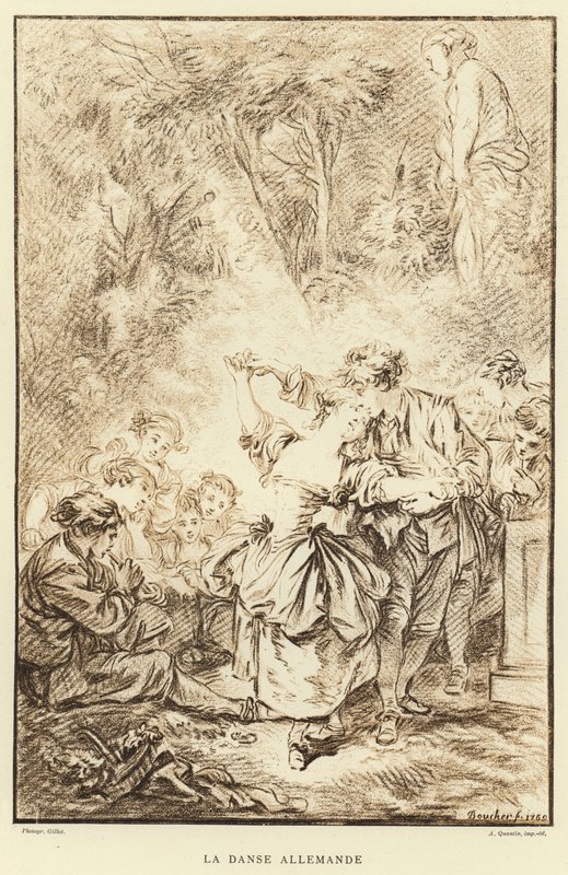 La Danse Allemande - Francois (after) Boucher