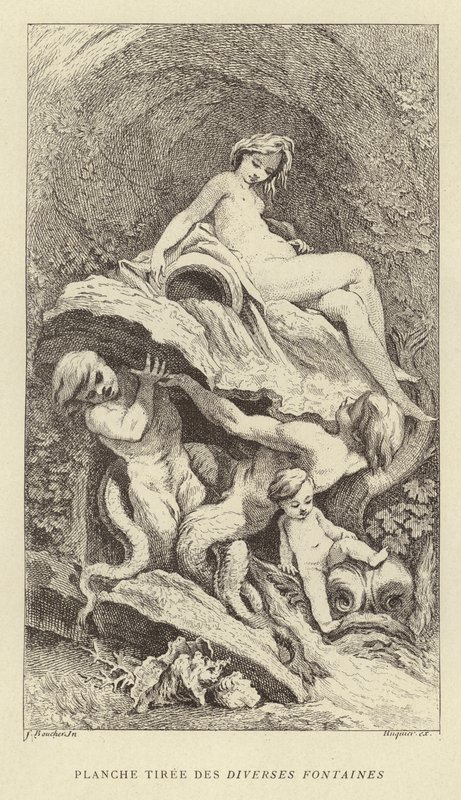 Planche tirée des diverses fontaines - Francois (after) Boucher