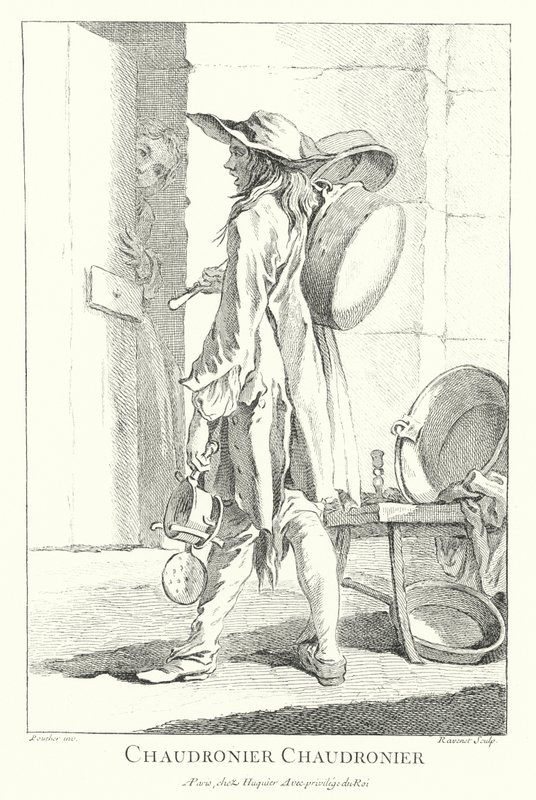 Vendeur de pots et casseroles - Francois (after) Boucher