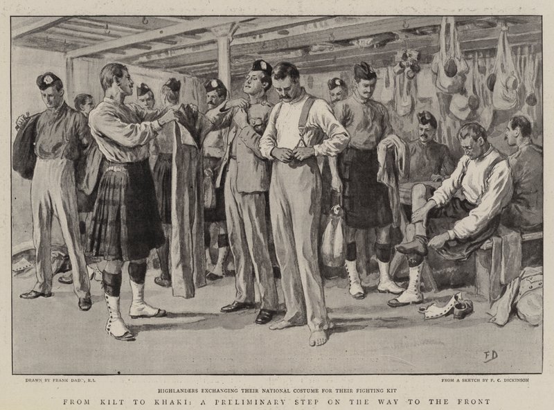 Du kilt au kaki, une étape préliminaire sur le chemin du front - Frank Dadd