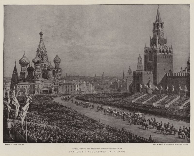 Le couronnement du tsar à Moscou - Frank Dadd