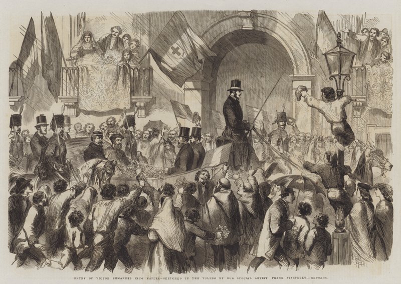 Entrée de Victor Emmanuel à Naples - Frank Vizetelly