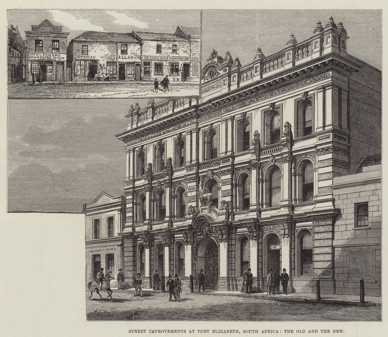 Améliorations de rue à Port Elizabeth, Afrique du Sud, l