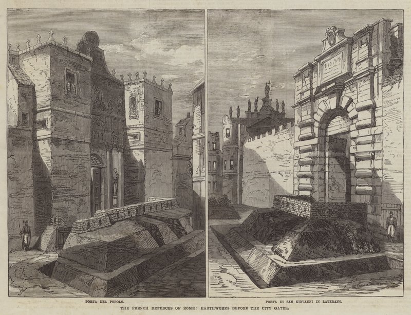 Les Défenses Françaises de Rome, Travaux de Terrassement devant les Portes de la Ville - Frank Watkins