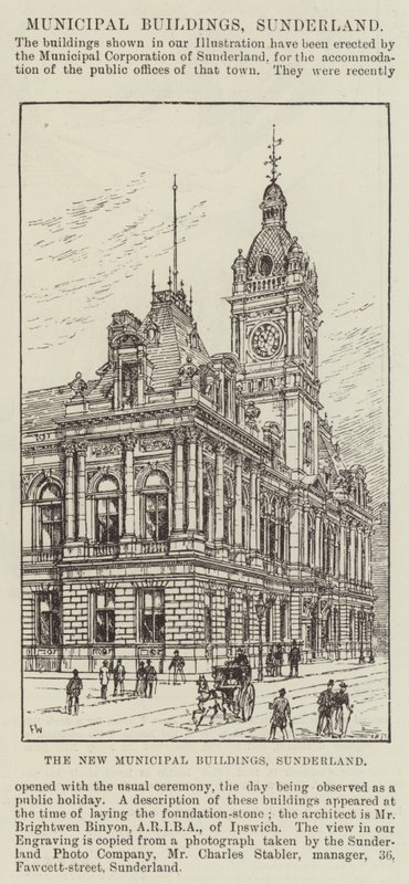 Les nouveaux bâtiments municipaux, Sunderland - Frank Watkins