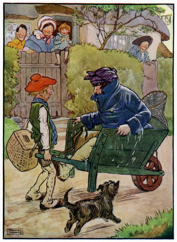 Trois joyeux pêcheurs - Frank Adams