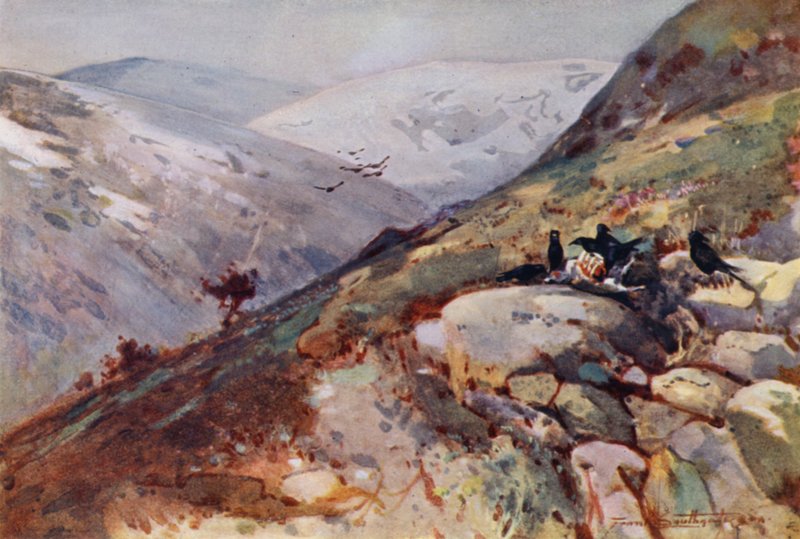Près de Kielder (lithographie en couleur) - Frank Southgate