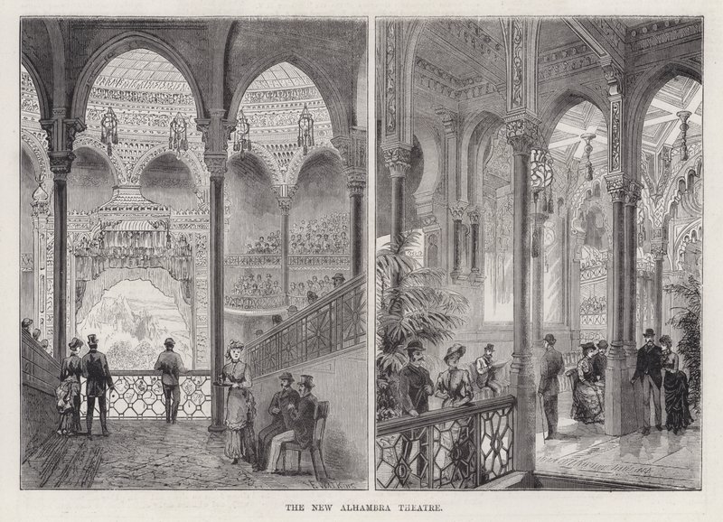 Le Nouveau Théâtre Alhambra (gravure) - Frank Watkins