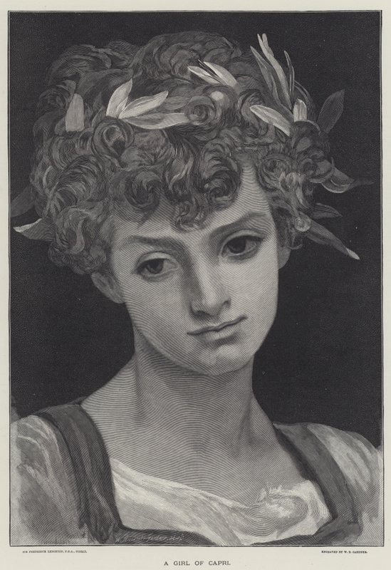 Une fille de Capri - Frederic Leighton