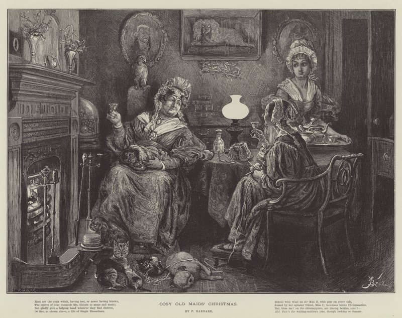 Noël des vieilles filles - Frederick Barnard