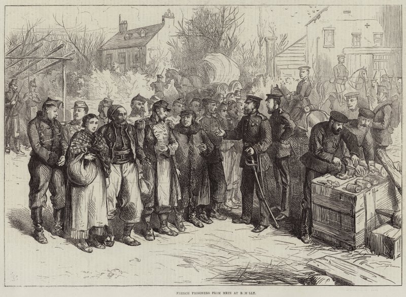 Prisonniers français de Metz à Remilly - Frederick Barnard