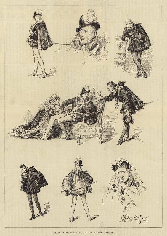 La Reine Mary de Tennyson, au Lyceum Theatre - Frederick Barnard