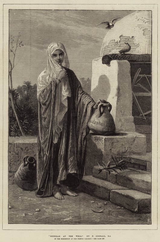 Rébecca au puits - Frederick Goodall