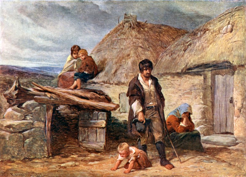Une expulsion irlandaise - Frederick (after) Goodall