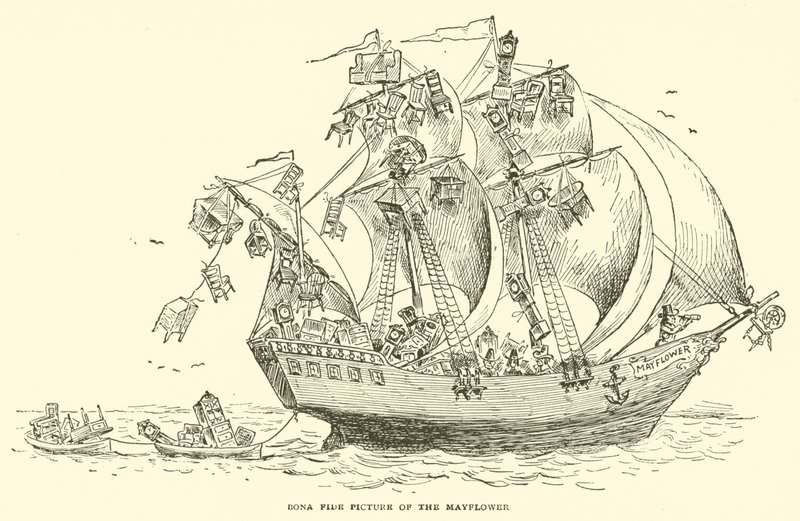 Image authentique du Mayflower - Frederick Burr Opper