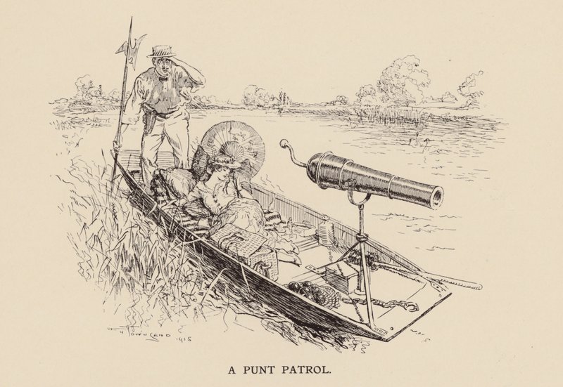 Une patrouille en barque - Frederick Henry Townsend