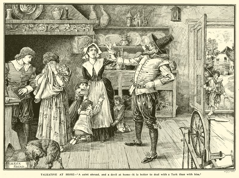 Bavard à la maison (gravure) - Frederick Hurten Rhead
