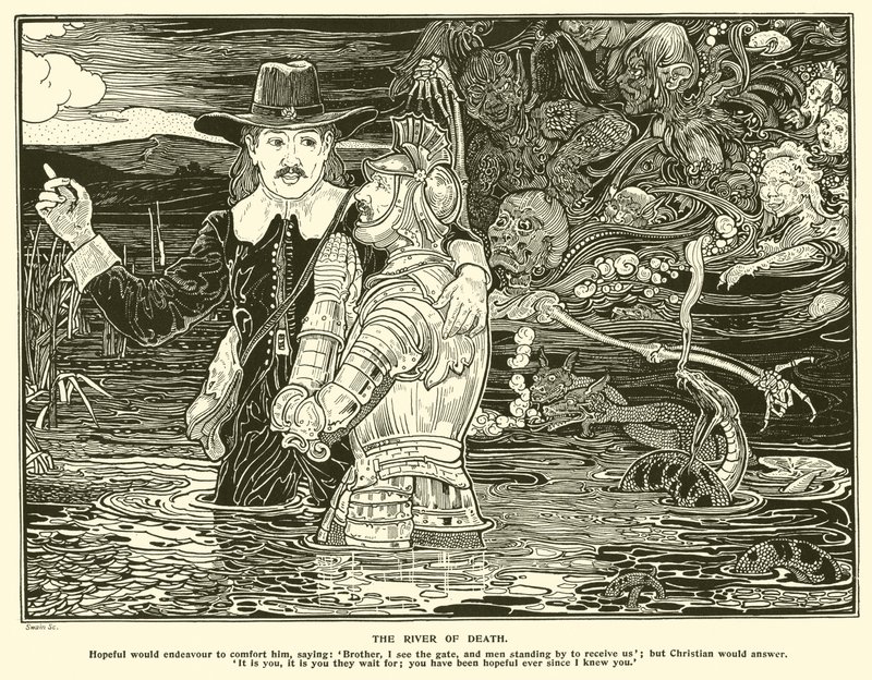 La rivière de la mort (gravure) - Frederick Hurten Rhead