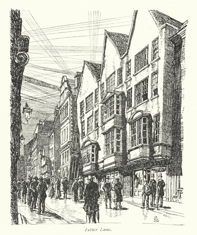 Londres : Fetter Lane - Frederick Landseer Maur Griggs
