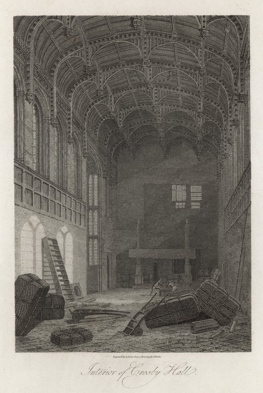 Intérieur de Crosby Hall - Frederick Nash