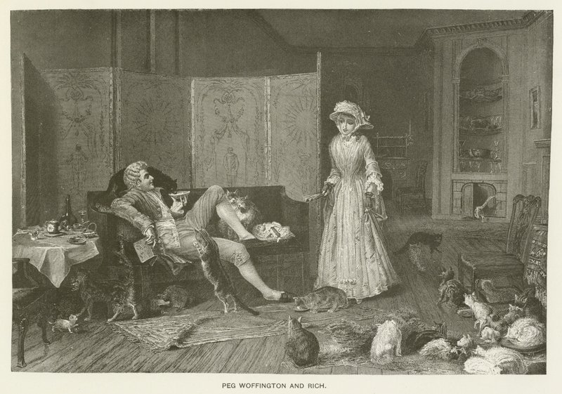 Peg Woffington et Rich - Frederick Smallfield