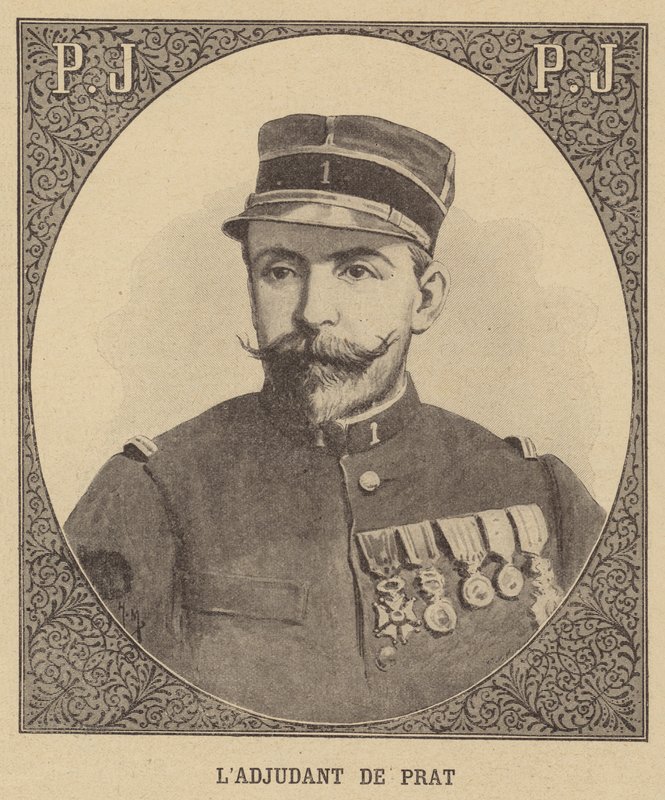 Adjudant de Prat, soldat français membre de l