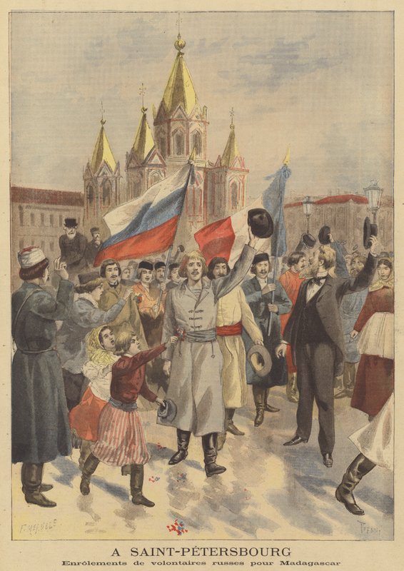 Enrôlement de volontaires russes pour l
