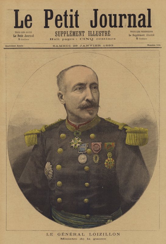 Général Loizillon, ministre de la Guerre français - French School