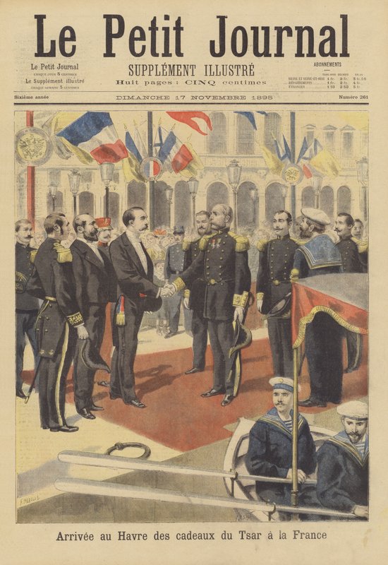 Cadeaux du tsar russe à la France arrivant au Havre - French School