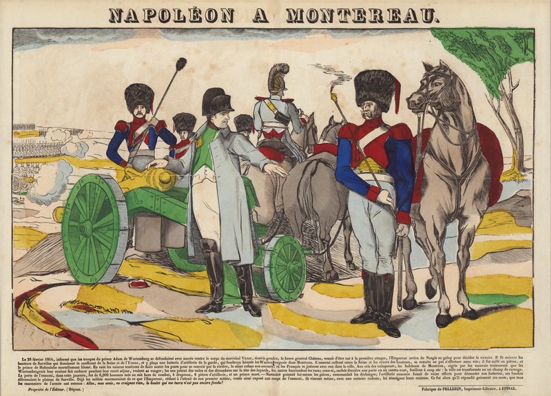 Napoléon à Montereau - French School