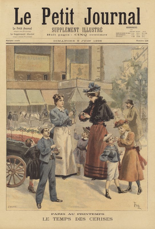 Paris au printemps. La saison des cerises - French School