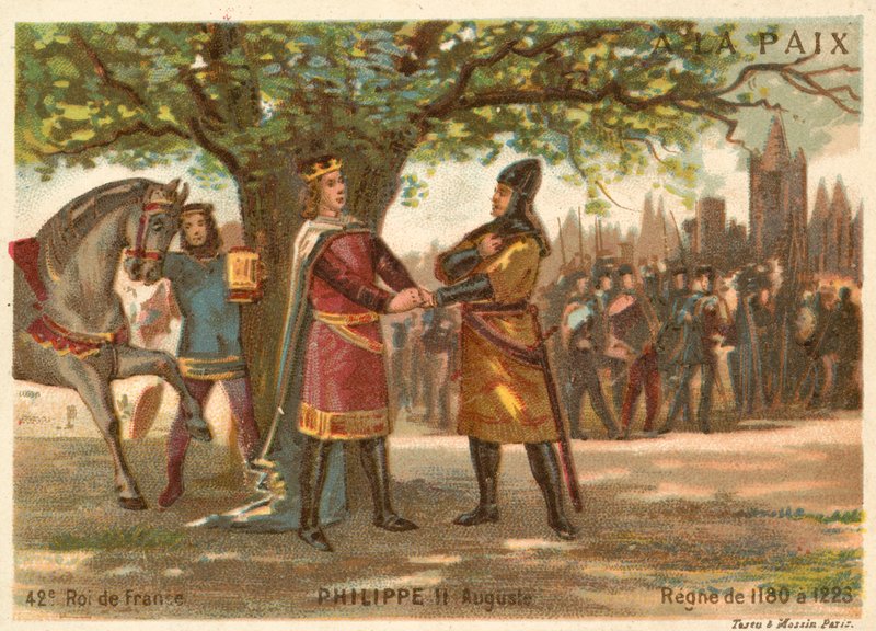 Philippe Auguste, roi de France - French School
