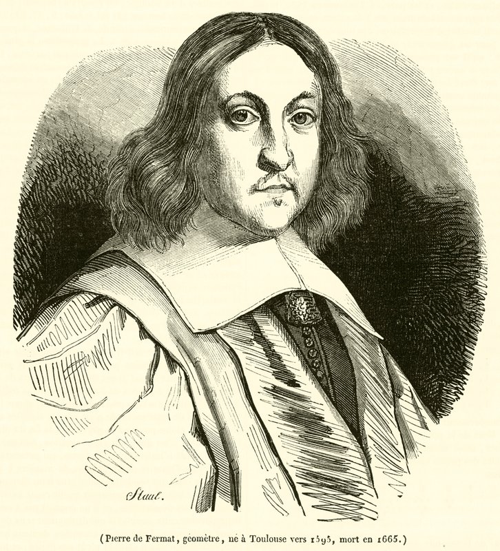 Pierre de Fermat, géomètre, né à Toulouse vers 1595, mort en 1665 - French School