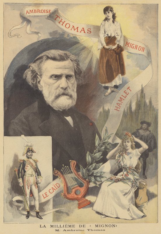 La 1000e représentation de Mignon, par Ambroise Thomas - French School